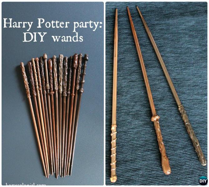 DIY Hot Glue Harry Potter Wand Instruction-Hot Glue Gun Crafts Ideas 