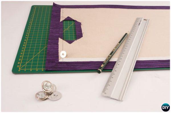 DIY No Sew Floral Fabric Handbag with Cardboard Tutorial