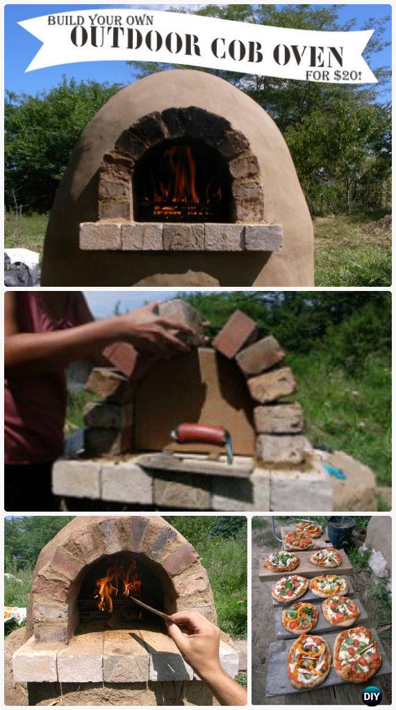 DIY $20 Outdoor Cob Oven Instructions - DIY Outdoor Pizza Oven Ideas Projects