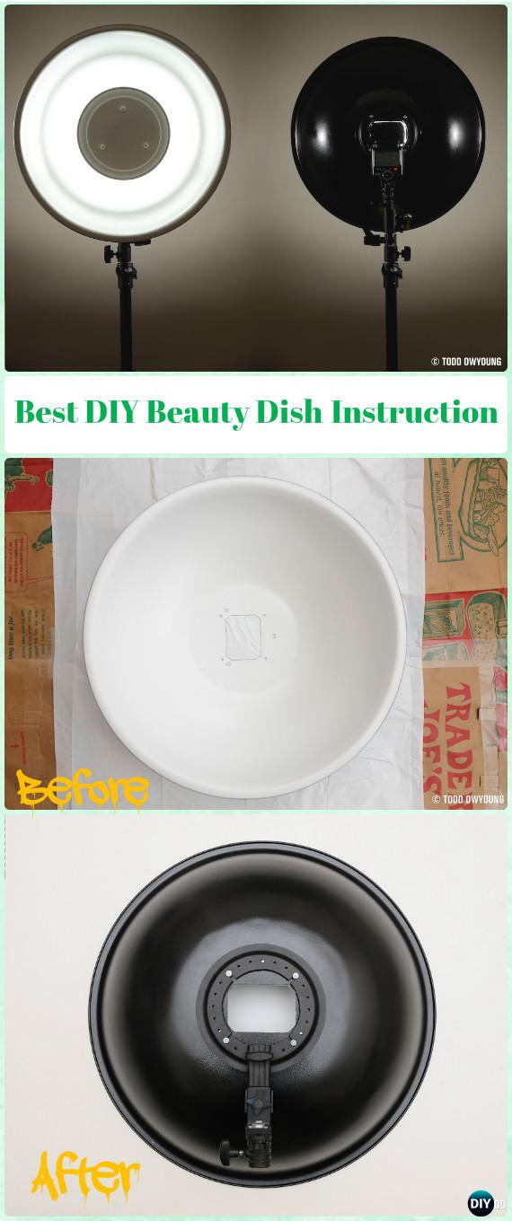 Best DIY Beauty Dish Tutorial Video - DIY Photography Tips Camera Tricks
