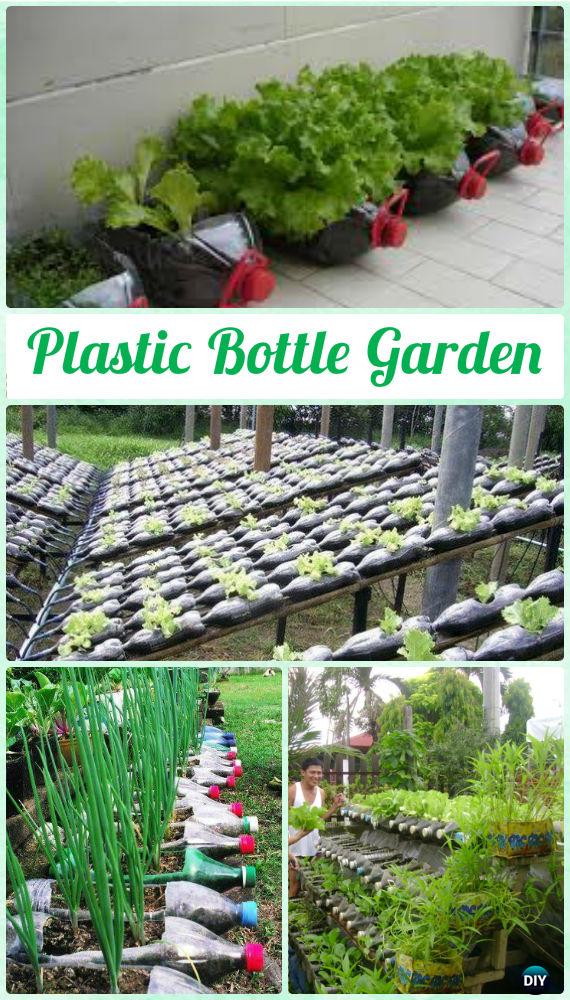 DIY Plastic Bottle Vegetable Garden - DIY Plastic Bottle Garden Projects & Ideas 