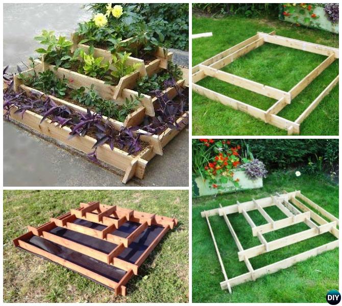 Slot Together Pyramid Garden Planter-DIY Vertical Pyramid Tower Raised Garden Beds