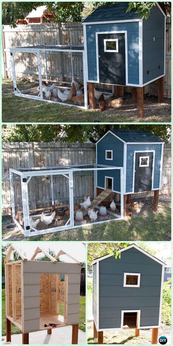 DIY Small Chicken Coop Run Free Plan & Instructions - DIY Wood Chicken Coop Free Plans