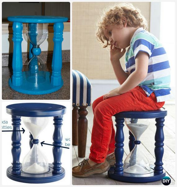 DIY Sand Wood Time Out Stool Instructions - Back-To-School Kids Furniture DIY Ideas Projects
