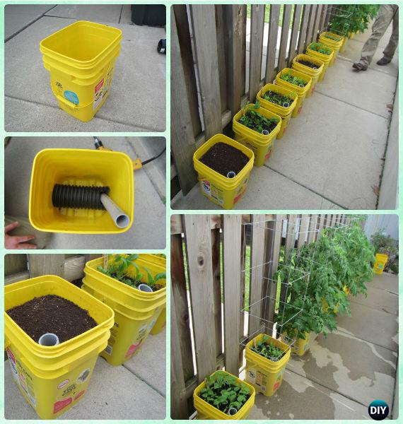 DIY Self-watering Container Garden Instructions - Gardening Tips to Grow Tomatoes In Containers