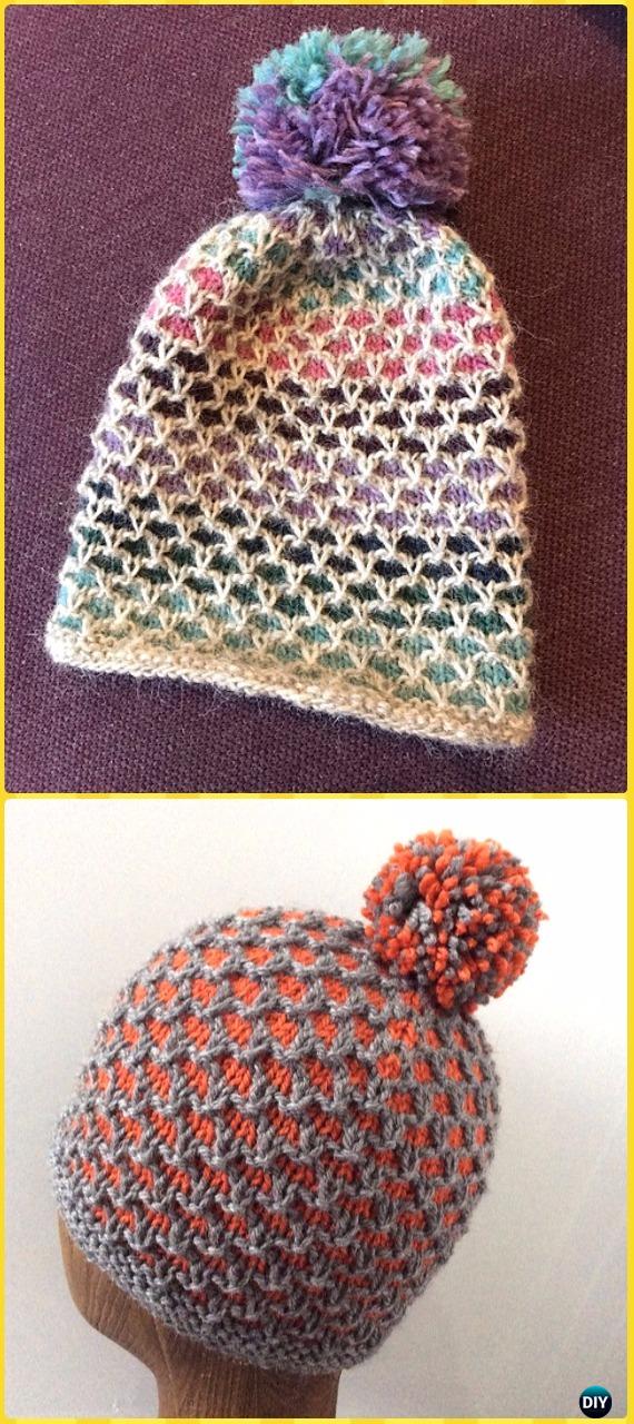 Knit Wickerwork Hat Free Pattern - Knit Beanie Hat Free Patterns 