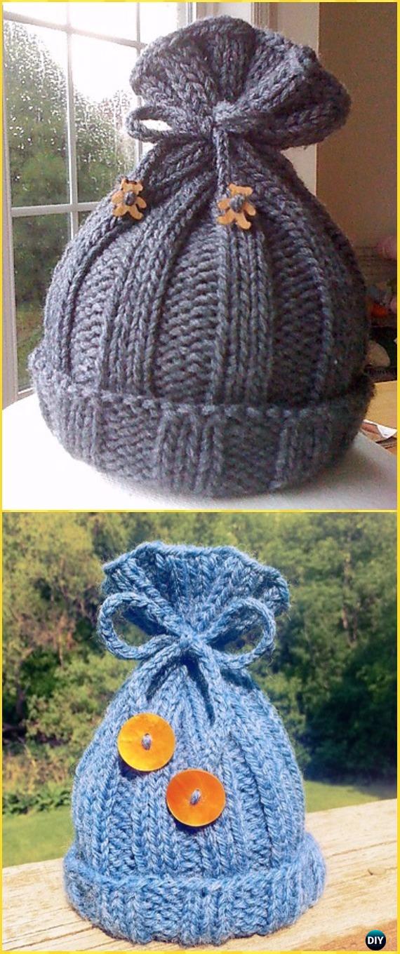 Rib-Knit Baby Hat Free Pattern - Knit Beanie Hat Free Patterns 