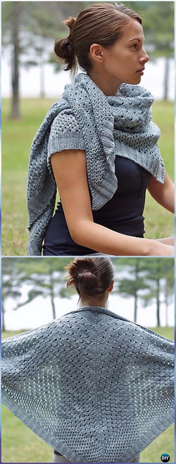 Knit Campside Shawl Wrap Free Pattern - Knit Scarf Wrap Free Patterns