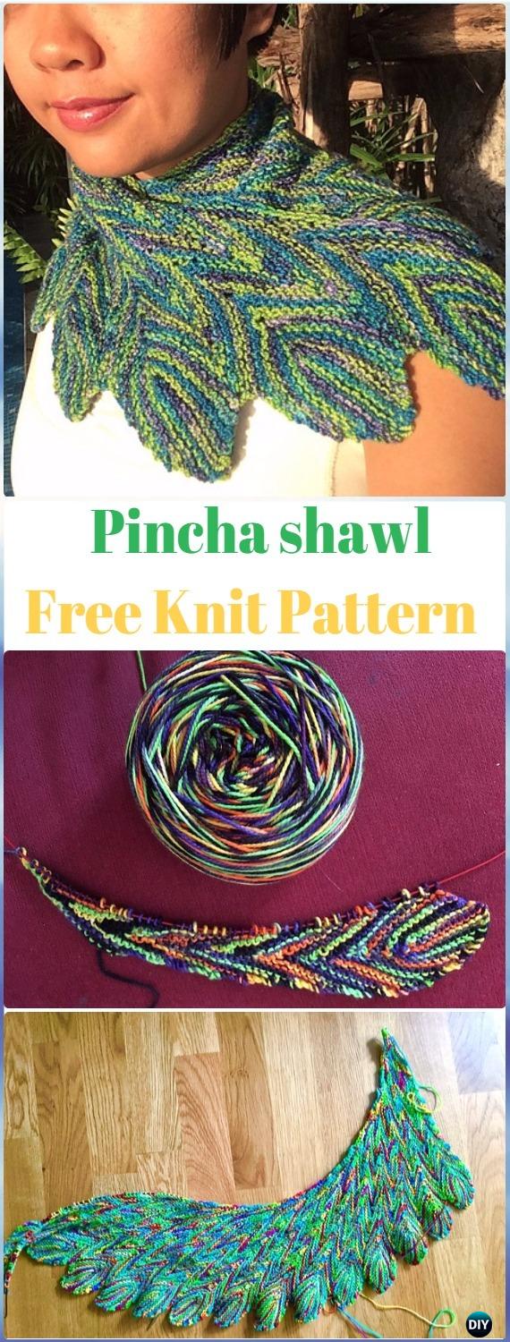 Knit Pincha shawl Free Pattern - Knit Scarf & Wrap Shawl Patterns