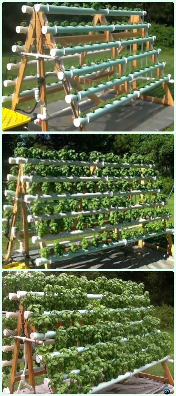 PVC A-Frame Hydroponic System DIY Instructions - Low Budget DIY PVC Garden Projects 