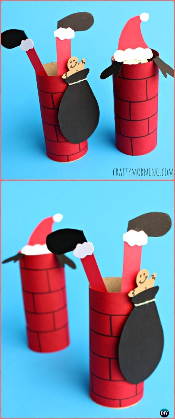 DIY Toilet Paper Roll Chimney Tutorial - Paper Roll Christmas Craft Ideas & Projects