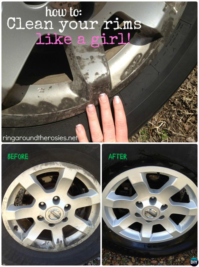 How to Clean Car Rim Hubcap-20 Car Cleaning Detailing Tips and Tricks 