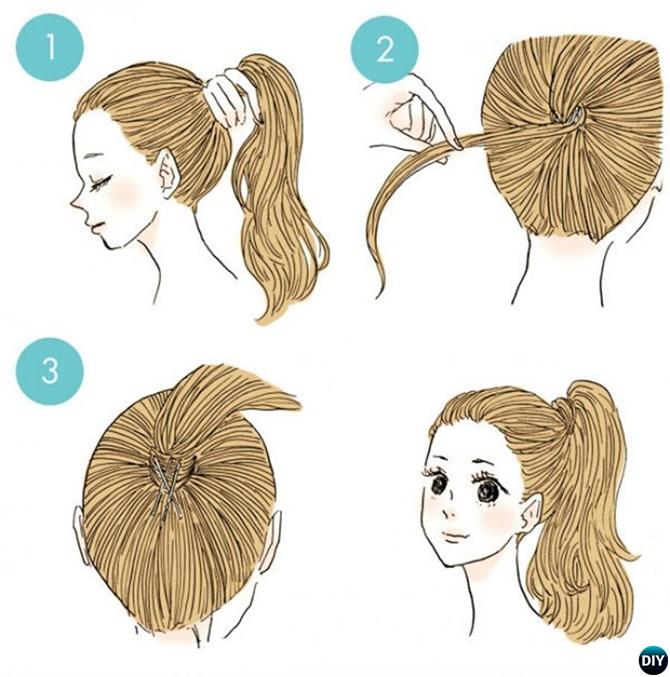 Perfect Ponytail Hairstyle-20 Easy Busy Morning Hairstyles For Short Mid Long-Length Hairs 