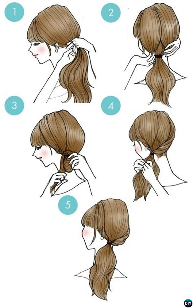 Side Ponytail Hairstyle-20 Easy Busy Morning Hairstyles For Short Mid Long-Length Hairs