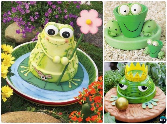 DIY Clay Pot Frog Instruction - Terracotta Clay Pot Frog DIY Clay Pot Garden Craft ProjectsDIY Clay Pot Frog Instruction - Terracotta Clay Pot Frog DIY Clay Pot Garden Craft Projects