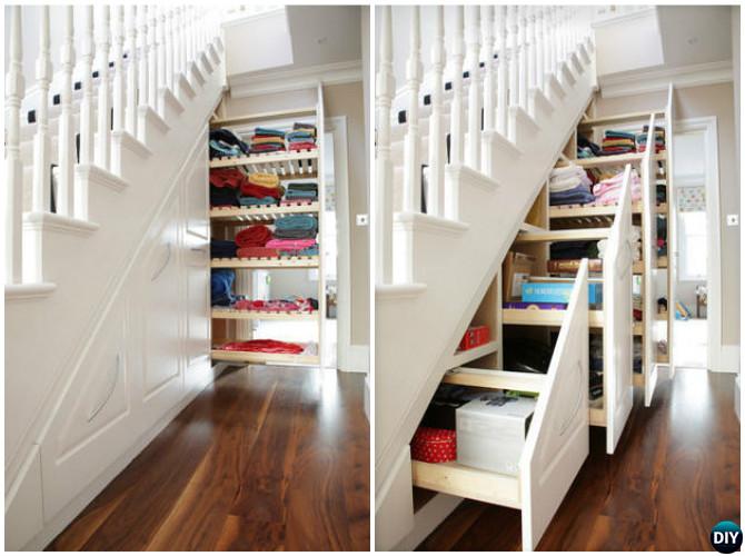 Build In Ideas To Use Space Under Stairs