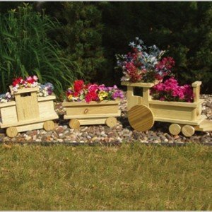 DIY Wood Crate Train Planters Picture Instructions