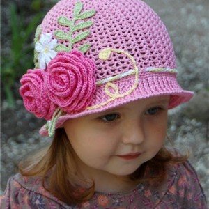 Crochet Panama Flower Hat Free Pattern Video