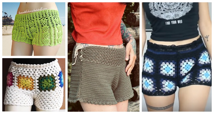 Crochet Summer Shorts & Pants Free Patterns Adult Size & instructions