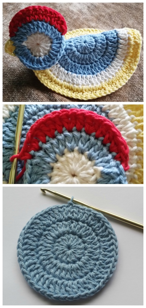 Crochet Chicken Potholder Free Pattern - Easter #Crochet; Chicken #Potholder; Free Patterns