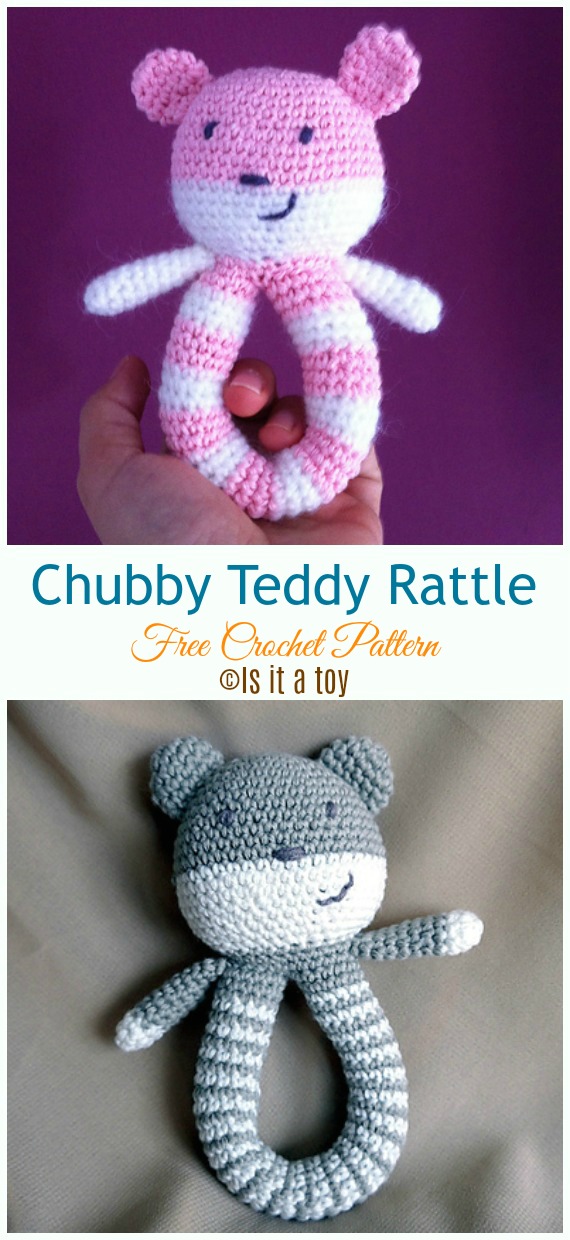 Baby Rattle Free Crochet Patterns • DIY How To
