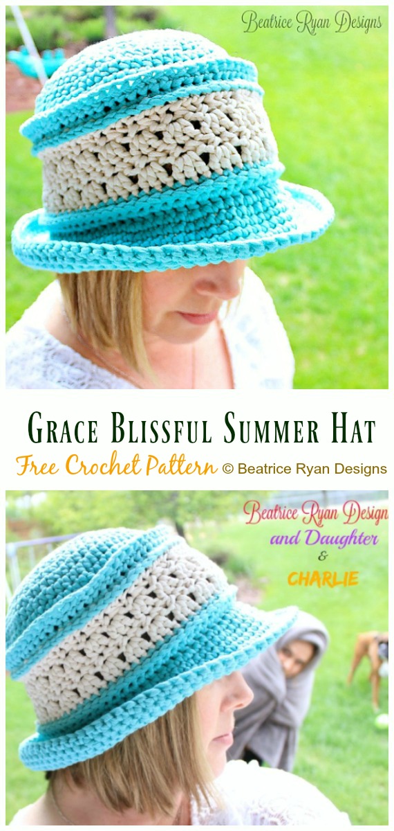 Crochet Women Sun Hat Free Patterns