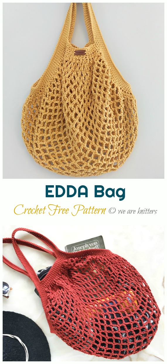 EDDA Bag Crochet Free Pattern - Trendy Free Market #Bag; #Crochet; Patterns