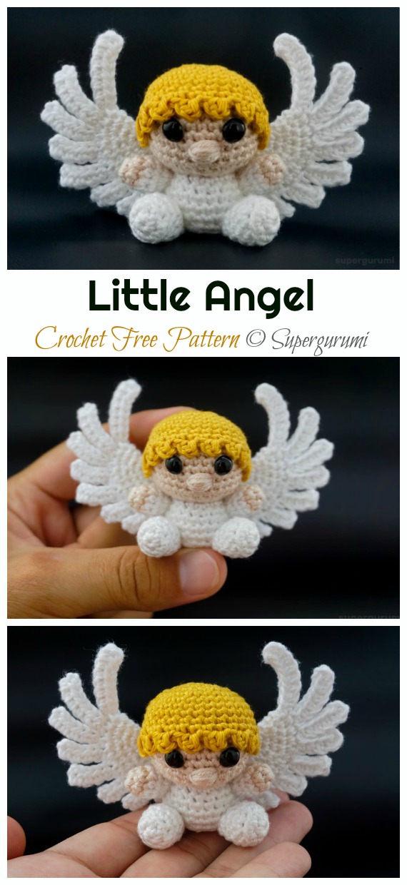 Crochet Little Angel Amigurumi Free Pattern - #Amigurumi; #Angel; Doll Crochet Patterns   