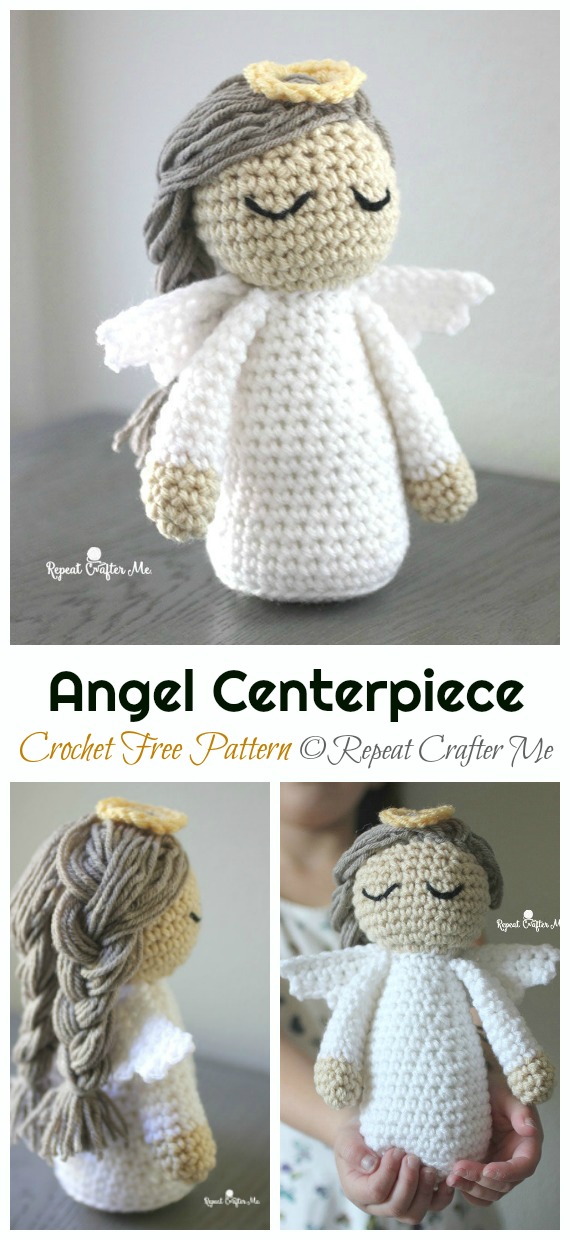 Crochet Angel Centerpiece Amigurumi Free Pattern - #Amigurumi; #Angel; Doll Crochet Patterns