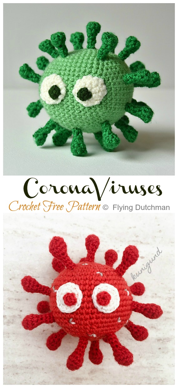 Amigurumi Corona Virus Crochet Free Patterns