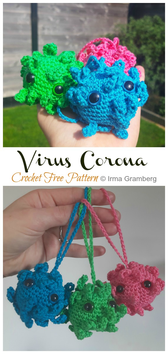 Amigurumi Corona Virus Crochet Free Patterns