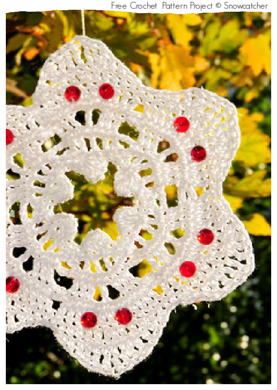 Skullflake Free Crochet Patterns #Crochet; #Skull; #Halloween;