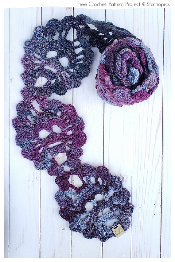 Lost Souls Scarf Free Crochet Patterns #Crochet; #Skull; #Halloween; #Scarf;