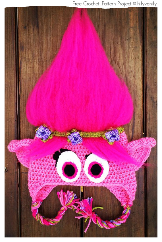 Poppy Hat Crochet Free Patterns #Crochet; #Halloween; #Hat;