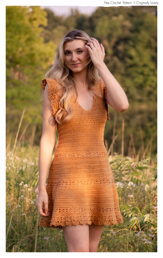 Golden Hour Sun Dress Crochet Free Pattern - #Crochet; Women #Dress;