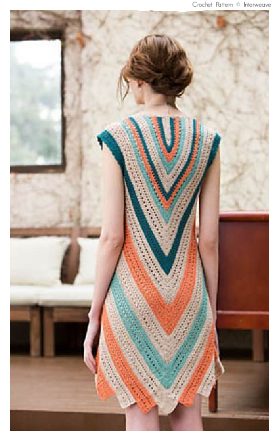 Seaside Dress Crochet Pattern - #Crochet; Women #Dress;