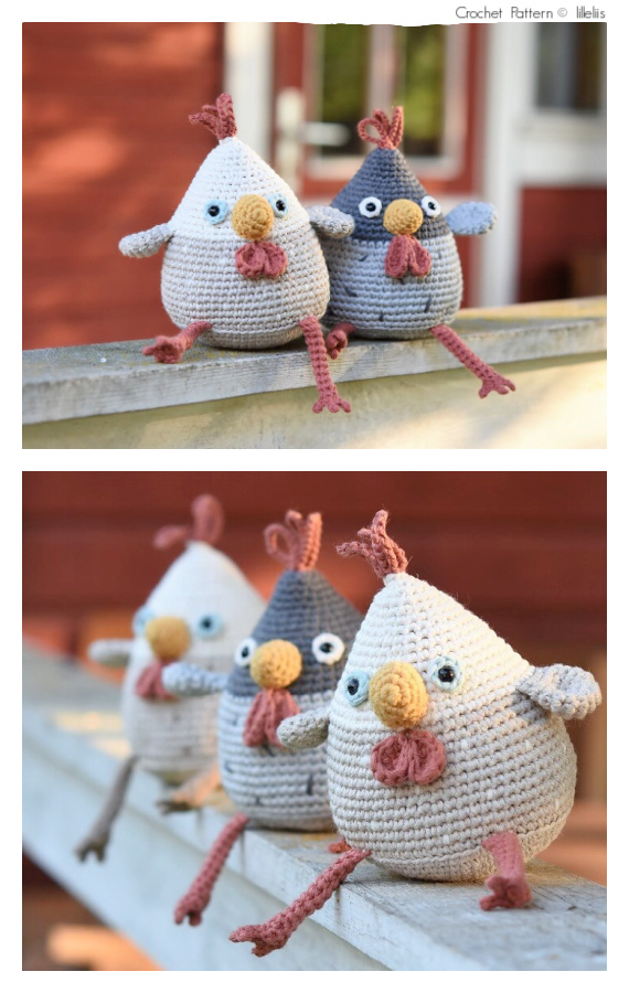 Amigurumi Stupid Hen Crochet Pattern #Chicken; #Easter;