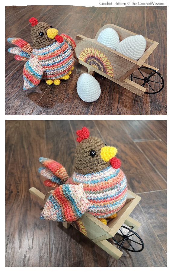 Amigurumi Aren the Chicken Crochet Pattern #Chicken; #Easter;