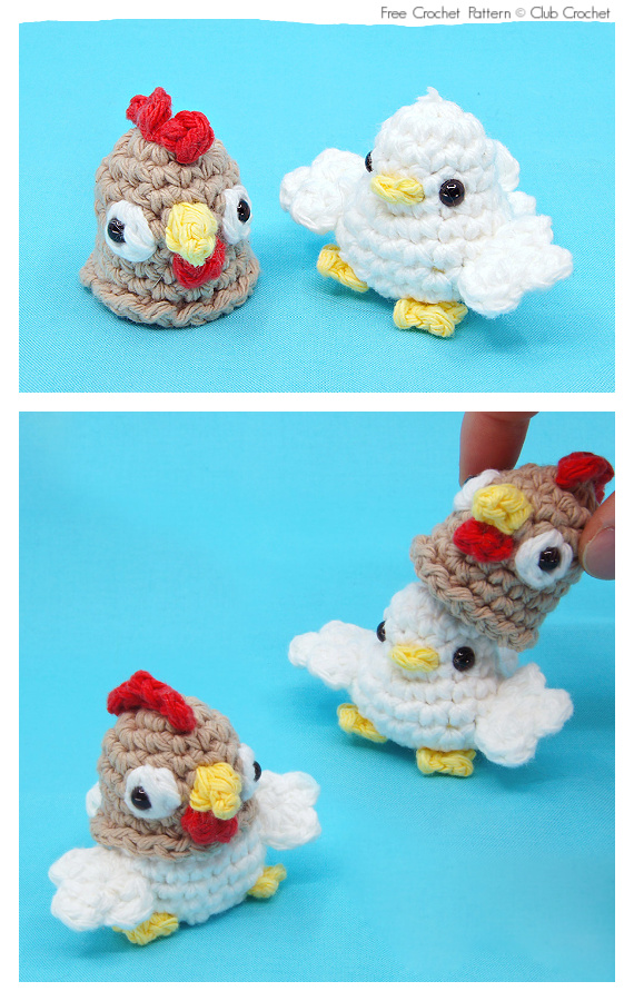 Amigurumi Chicken Birb Crochet Free Pattern #Chicken; #Easter;