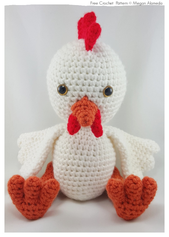 Amigurumi Chicken Crochet Free Pattern #Chicken; #Easter;