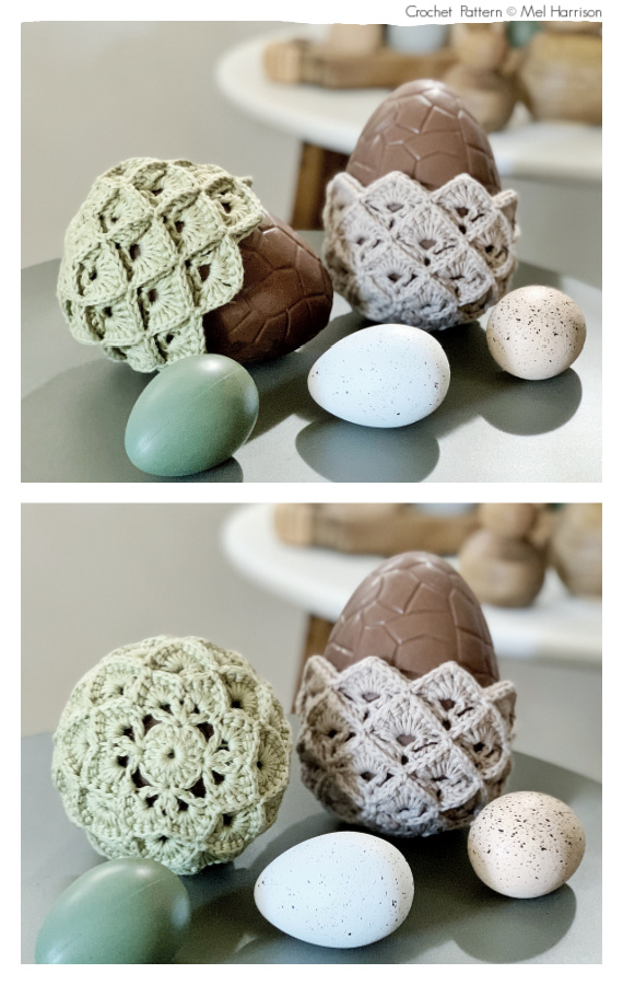Nestling Easter Egg Cup Crochet Pattern  #Crochet, #Easter; 