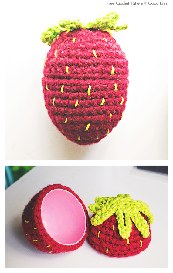 Bunny Food Easter Egg Crochet Free Pattern  #Crochet; #Easter;