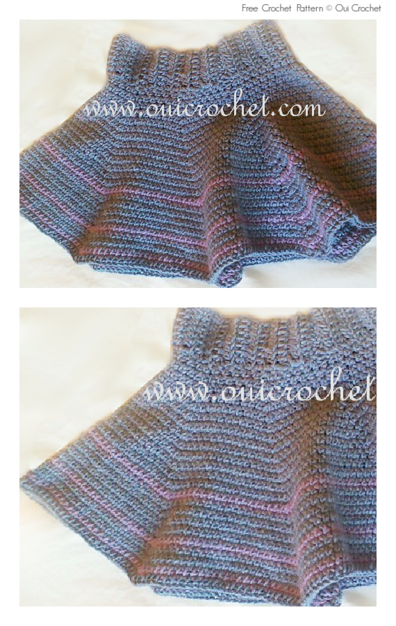 Quick Toddler Skirt Crochet Free Pattern #Girls; #Skirt;