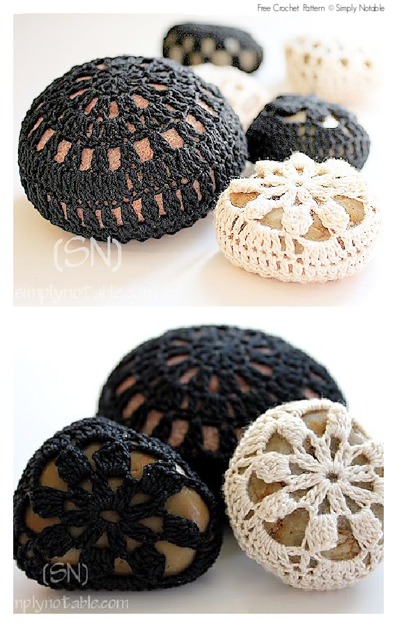On the Rocks Pebble Cozy Crochet Free Pattern-#Crochet; Pebble #Stone; 