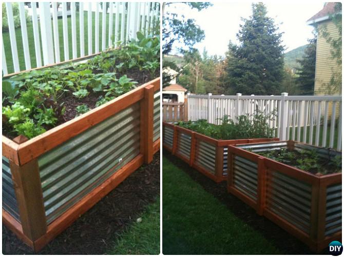 Diy Raised Garden Bed Ideas, Corrugated Steel Raised Bed Plans