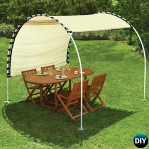 DIY Outdoor Suntracking PVC Canopy