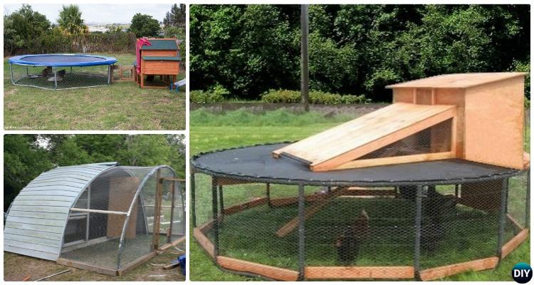 How to Make a Chicken Coop from a Trampoline 