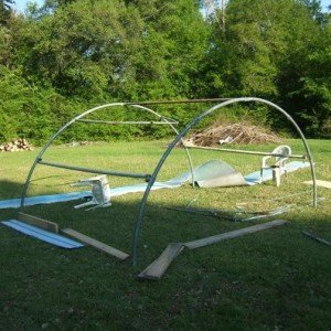 DIY Trampoline Frame Chicken Coop Inspiration