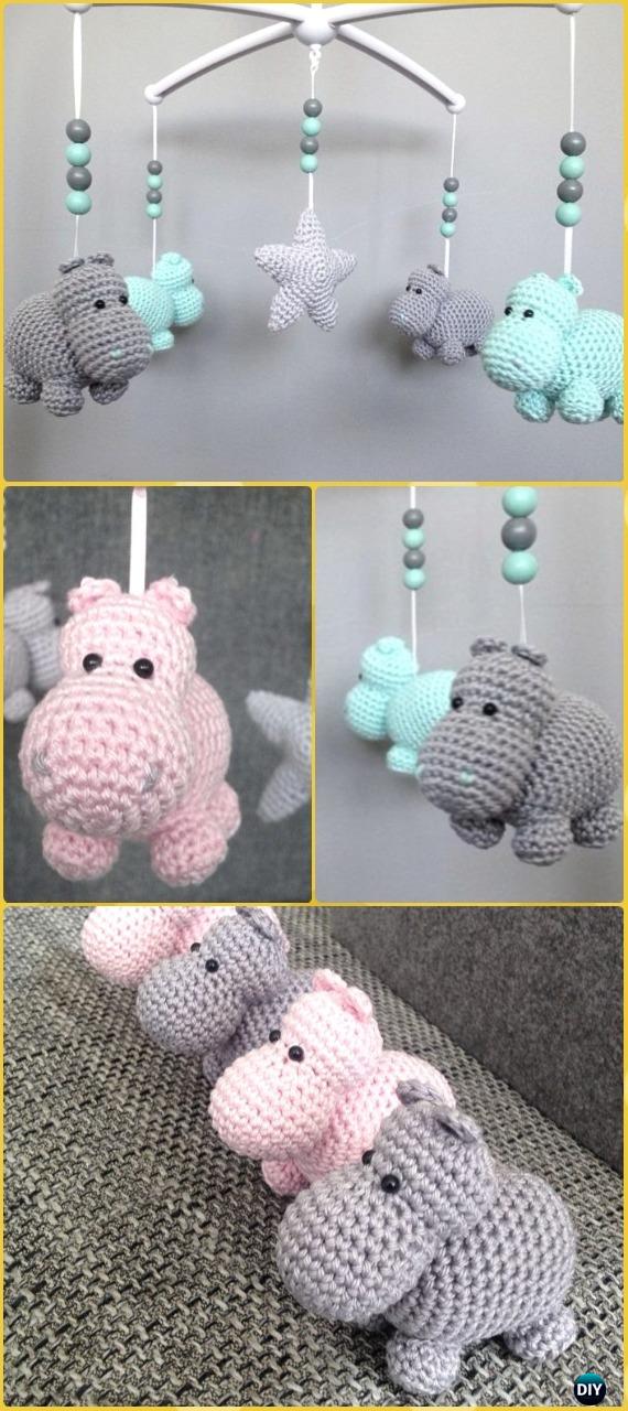 Amigurumi Crochet Hippo Toy Softies Free Patterns