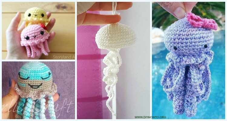 Amigurumi Jellyfish Toy Softies Free 